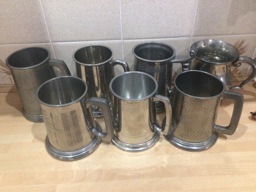Job lot vintage pewter - of,