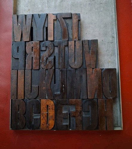 Vintage wooden letterpress - vintage,
