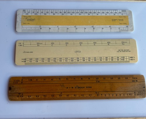 Vintage architect rulers - architect, job