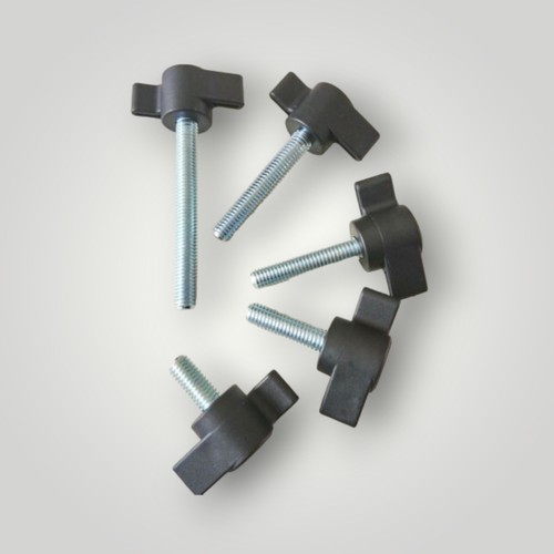 Male wing wingnut knobs - m8, wing/