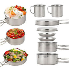 8pcs Stainless Steel Mess Tins