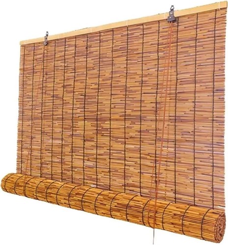 Outdoor bamboo roller shades - bamboo,