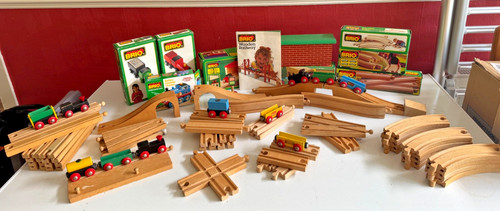 Brio woodrn train set and - set,