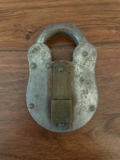 Large Vintage Padlock "Secure 4 Lever" "11" No Key