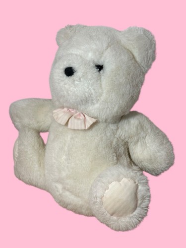 Vtg mothercare white teddy - ,