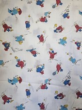 Vintage 1980s Paddington Bear Cotton fabric Lightweight HTF - 2 Yds  