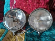 Pair Lucas FT14 LR14 Fog Spot Lights Red Badge A