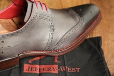 Jeffery West Grey Leather