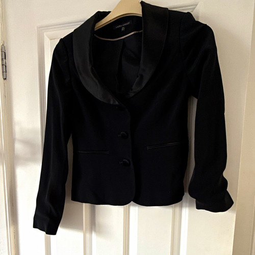 Laura ashley black satin - laura,