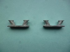 Model boat white metal angled