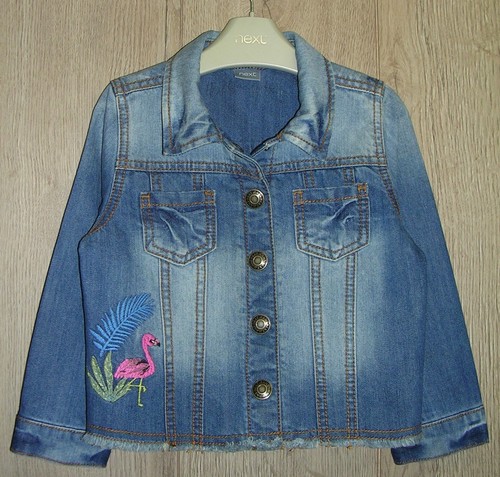 Next girls blue denim jacket - denim,