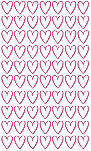 Small heart shaped - small, vinyl