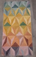 Geometric Wool Rug 80cm By