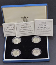1999-2002 UK Silver Proof £1
