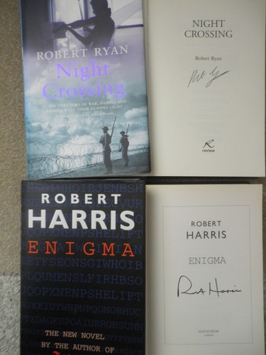 Robert harris signed enigma - signed, 'enigma'