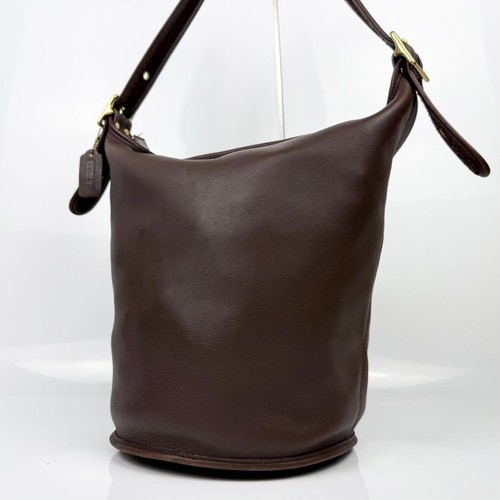 Old coach leather bucket bag - bucket,