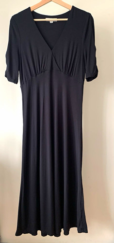 Boden black neck - v-neck, ruched
