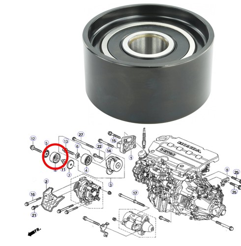 Belt tensioner idler pulley - idler,
