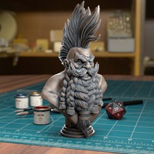 Dwarf Mohawk Bust - Resin