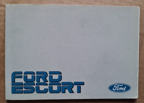 Ford escort mk4 handbook 1987 - mk4,