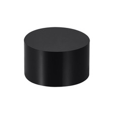 Black Acrylic Solid Cylinder