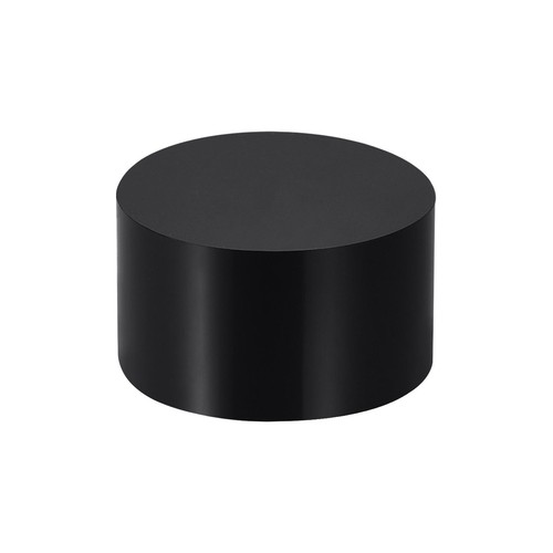 Black acrylic solid cylinder - black,