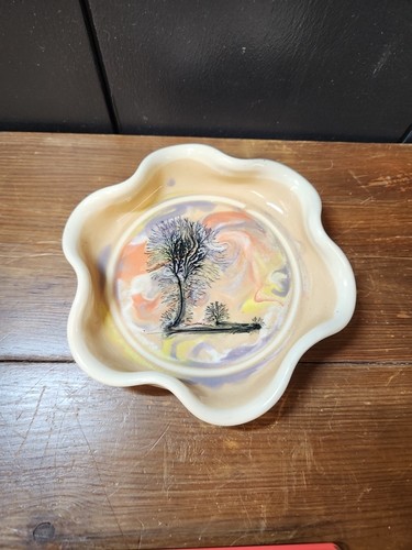Boscastle pottery crimped - , dish