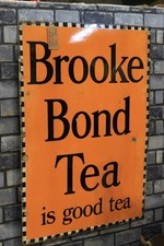 Brooke Bond tea metal advertising sign 1930s