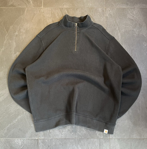 Carhartt black zip mock - 1/4,