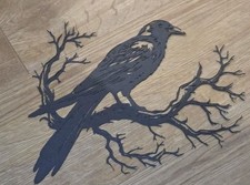 Raven Bird Metal Wall Art Crow