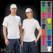 Mens Performance T-Shirt Quick Dry Top Tee Gym Fitness Running Team Sports Spiro
