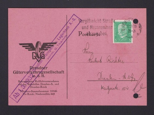 Dresden postcard 1932 - dresden,,