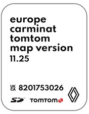 RENAULT Carminat v11.25 Sat Nav SD Card Map 2024 – 2025 UK-Europe