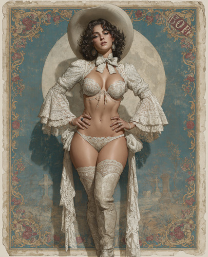 Moonlit blonde prairie bride - moonlit,