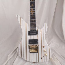 Schecter Synyster Gates Golden Lines White Electric Guitar FR Tremolo 24 Frets
