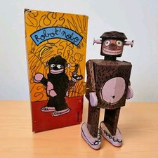 Robot Nobo Tin Plate Wind Up Toy Very Rare. Made by Atomic Soda - French 1990's