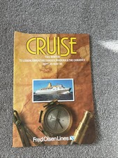 Vintage 1979–80 Fred Olsen Lines Cruise Brochure
