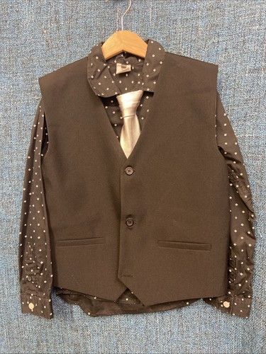 Boys waistcoat shirt tie - waistcoat,