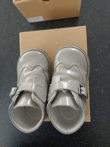 First baby shoes size - first, grey