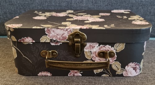 Black pink floral print - pink,