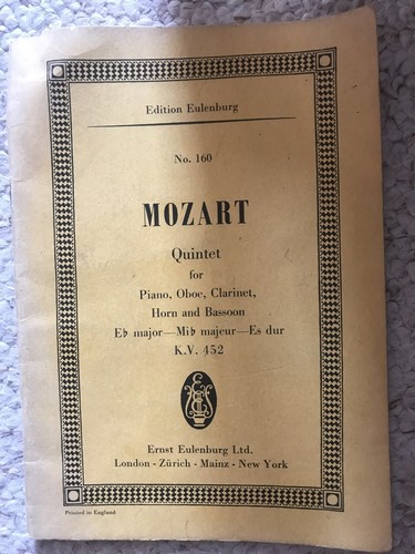 Mozart quintet major pocket - mozart,