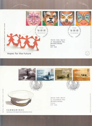 2001 all royal mail - gb, fdc