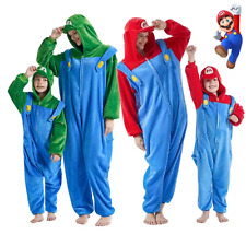 Super Marios Bros Luigi Adults Childrens Men Women Pyjamas Onesie00 Cute Cartoon