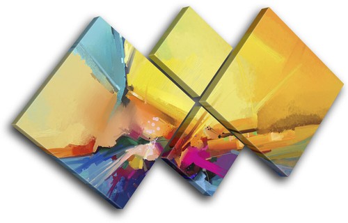 Oil painting abstract sea - oil,