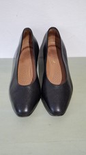 Leather Pumps Heels Size 3 UK/EU 35 Women's Black Italian Shoes Preloved