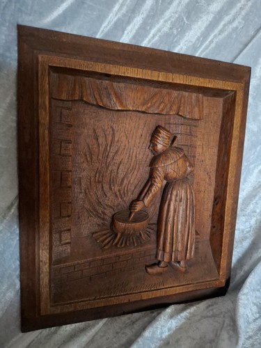 Wood carved french oak - wood,