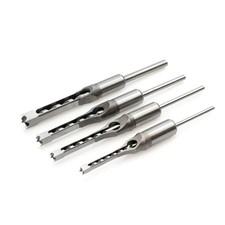 4x Mortising Square Hole Mortise Tools Hole HSS for Carpenter Mortising Machines