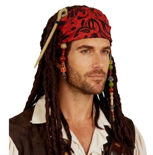 Pirate dreadlock wig jack - wig,