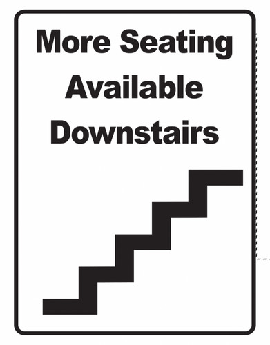 More seating available - more,