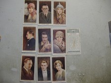 Wills cigarette cards Cinema Stars 1st series (7614) 10/25 variable condition
